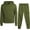 Olive, variant on Quad Seven Boys' Fleece Jogger Set - 2 Piece Basic Solid Pullover Hoodie and Cargo Sweatpants (Size: 8-18)
