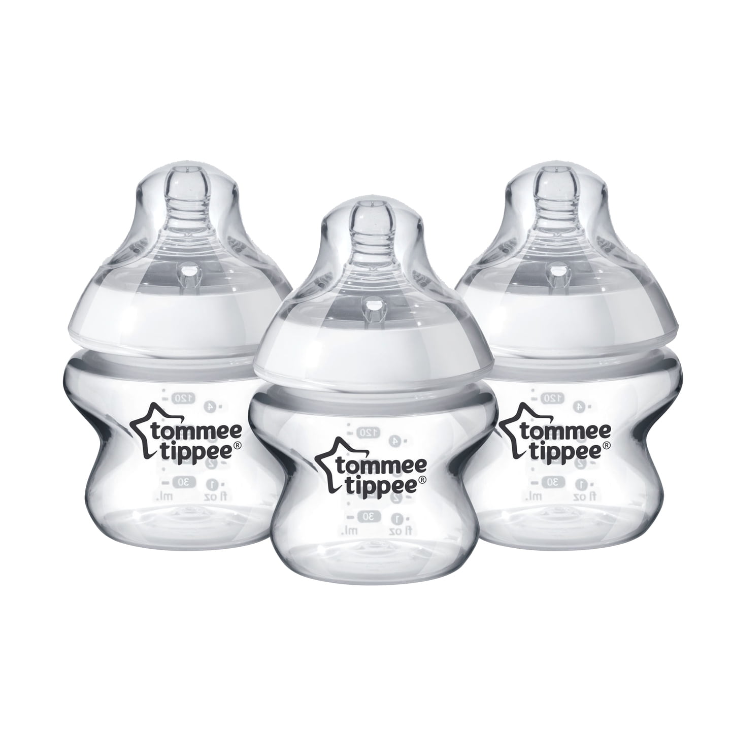 Tommee Tippee Closer to Nature Baby Bottles (5oz, 3 Count) | Extra Slow  Flow Nipple with Anti-Colic Valve