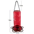 thumbnail image 3 of Comederos para pájaros Wild Bird, Urban Deco, 900 ml, vidrio rojo, 5 puertos (paquete de 2), 3 of 8