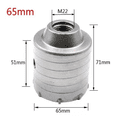thumbnail image 5 of Kit De Brocas De 35-110mm P/pared De Cemento/concreto 8 Pzs Plata, 5 of 5