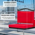 thumbnail image 5 of Stadium Seats with Back Support and Thick Cushion Bleacher Seats with Backs and Cushion Wide, Stadium Chairs Include Shoulder Strap and Pocket, Perfect for Sports Events, 5 of 14