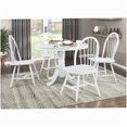 thumbnail image 4 of MANGIJOY 39-Inch Round White Dining Table, Farmhouse Pedestal Base Kitchen Table for Breakfast Nook, 4 of 5