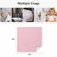thumbnail image 4 of Solid Pink Cloth Napkins, Romantic Minimalism Abstract Denim Texture Washable and Reusable Dinner Napkins Set of 4, Table Napkin for Kitchen Party Birthday Wedding Hotel Housewarming 20"x20", 4 of 8
