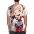 thumbnail image 2 of My Hero Academia Himiko Toga Cute T-Shirt for Men Novelty 3D Pritneted Casual Short Sleeve Tees Shirt Summer Street T Shirt Top, 2 of 7