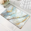 thumbnail image 6 of Diatomaceous Earth Bath Mat,Blue, White and Gold Marble Non-Slip Volume Super Absorbent Fast Drying for Bathroom Kitchen Door mat,Eco-Friendly Easy to Clean 17×27.5Inch (43 * 70cm), 6 of 6