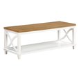 thumbnail image 4 of Pemberly Row Coffee Table in White and Brown Wood Finish, 4 of 5