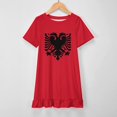 thumbnail image 3 of British Flag Girl's Dress Summer Crew Neck Children's T-Shirt Tops Casual Wear, 3 of 10