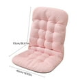 thumbnail image 3 of Cooling Rocking Chair Cushions for Summer High Back Patio Non-slip Bottom Tufted Seat Pad with Ties for Dorm Floor Car Office, 37x20 Inch,Pink, 3 of 6