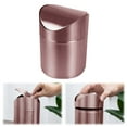 thumbnail image 1 of Elegant Gold Small Recycling Push Lid Can Suitable For Desk And Bathroom Stylish Waste, 1 of 6