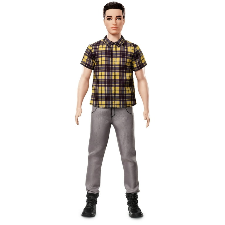 Ken Barbie Ken Fashionistas Broad Doll 12 Chill in Check