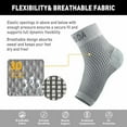 thumbnail image 6 of Ankle Brace for Men Women Pair AVIDDA Plantar Fasciitis Socks with Arch Support Compression Ankle Support Foot Sleeve for Achilles Tendon Support Swelling Eases Heel Pain Relief Gray Large, 6 of 8