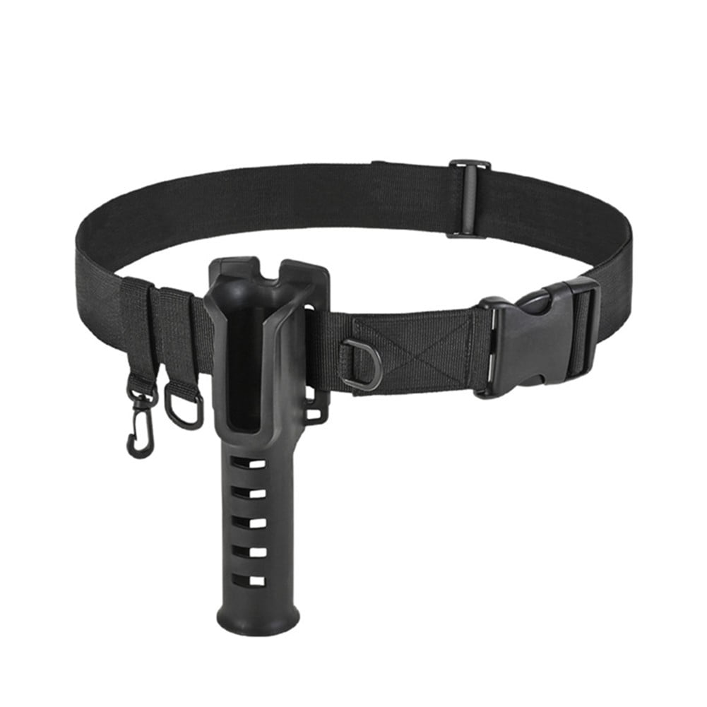 Ceinture De Pêche Réglable Pour Pêche à La Mouche - Avec Hameçon Et Anneaux En D, Noir, Neuf