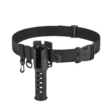 Fishing Waist Belt Rod Holder Adjustable Waist Wading Belts for Spinner Rod Insert Barrel + Belt