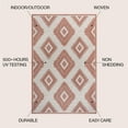 thumbnail image 3 of JONATHAN Y TUSCAN SUN 8 x 10 Area Rug, Lior Geometric Moroccan Diamond - Salmon/Cream, TSN202B-8, 3 of 9