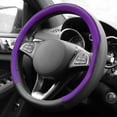 thumbnail image 3 of Geometric Chic Microfiber Leather Steering Wheel Cover Fits 14.5" - 15.5", 3 of 6