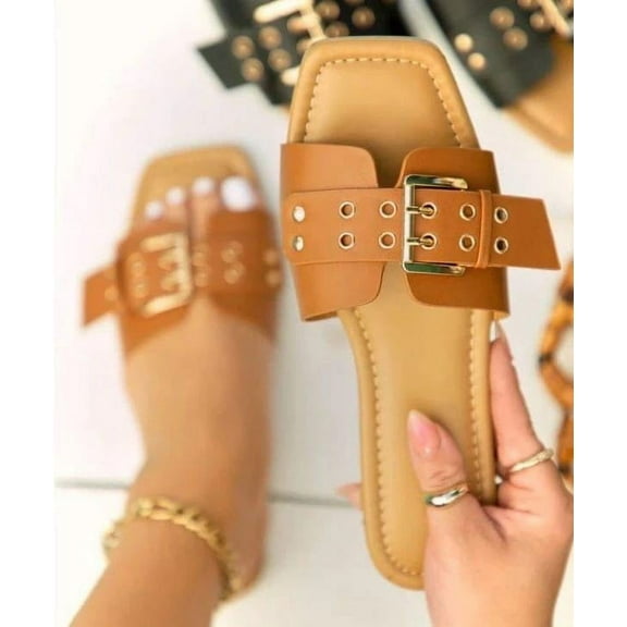 Soda Flat Adjustable Strap Sandal