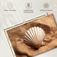 thumbnail image 6 of Elephant Stock Beach Scallop Shell Wall Art - Horizontal Canvas Wall Art - Kids Room Wall Decor - Nautical Canvas - Beige And Brown Decor - 12" x 8", 6 of 8