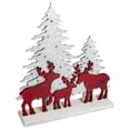 thumbnail image 2 of Northlight Reindeer Family with Glitter Trees Christmas Decoration - 11.5", 2 of 4