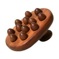 thumbnail image 2 of FITYLE Wooden Massage Body Brush Wood Massage Tool Family Gift with 12 Balls Handheld Guasha Scraping Brush for Back Body Contouring, 2 of 9