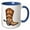 Blue/White, variant on 3drose, Big Cowboy Boot, 11oz Two-tone Red Mug