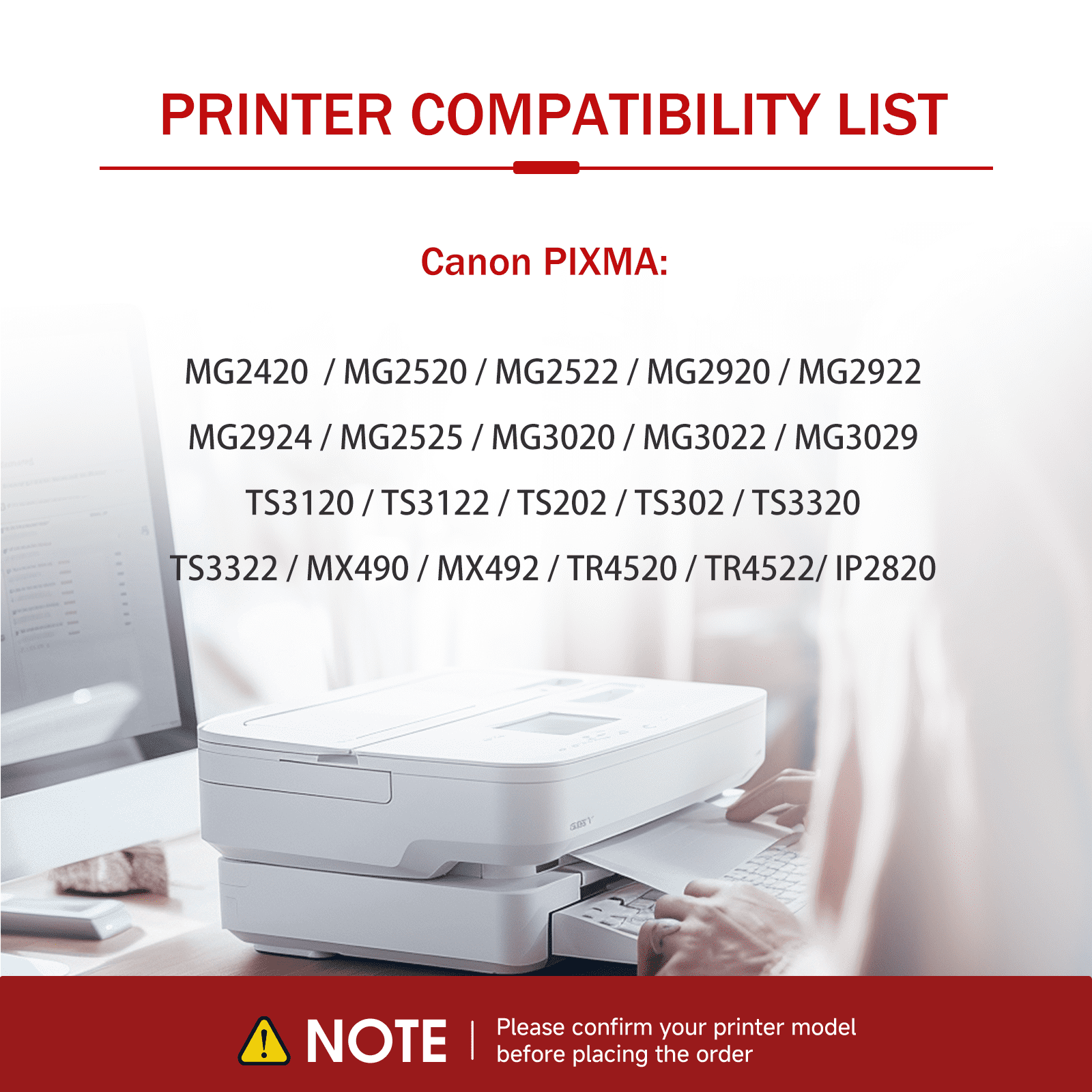 245XL Ink Cartridge Compatible for  Canon Ink 245 and 246 Replacement for Canon PG-245 XL CL-246 Combo Pack for Pixma MX490 MX492 MG2522 TR4522 TR4520 TS3122 TS3322 Printer