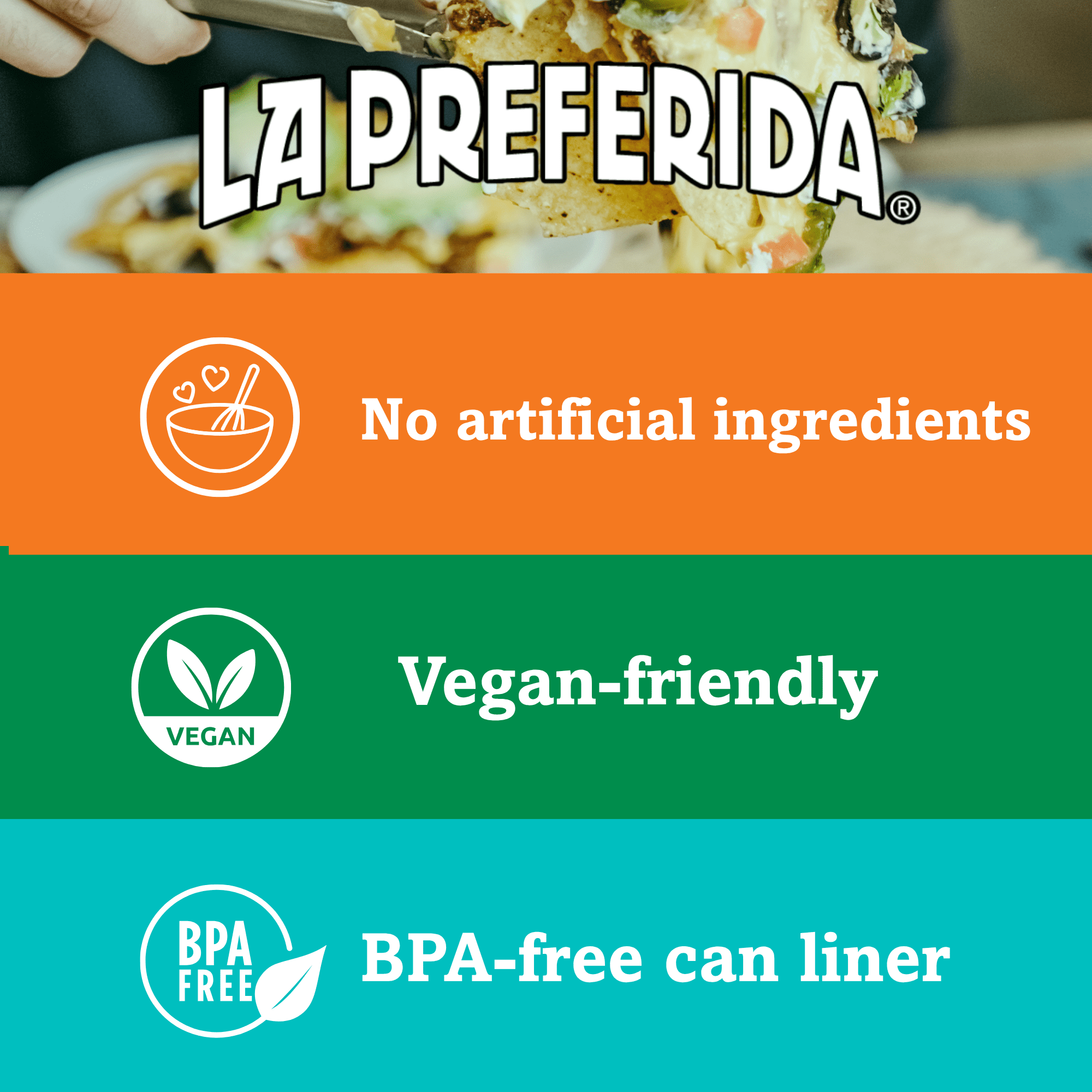 (12 pack) La Preferida Refried Beans, Fat Free, 16 oz