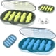 thumbnail image 1 of 10 pares de tapones para los oídos con cancelación de ruido, azul, verde, tapones para los oídos de cera moldeables para nadar, trabajar, volar, roncar, tapones para los oídos reutilizables. Rojo Verde, 1 of 5