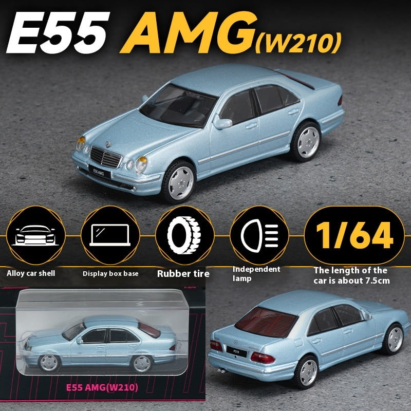 New In Stock 1:64 Shadow/Dct Mercedes Benz E55 AMG (M210) Alloy