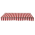 thumbnail image 6 of ALEKO 12' x 10' Retractable Motorized Black Frame Patio Awning, Red and White Striped Color, 6 of 7