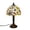 A, variant on DAMAI Tiffany Style Table Lamp, Handmade Stained Glass Desk Light with Ring LED & Mediterranean Creativity Design, Bedside Night Lamp for Home Office Bedroom Living Room Retro Decor
