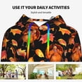 thumbnail image 4 of Kdxio Thanksgiving Turkey 1 Print Womens Oversized Hoodies Sweatshirts Hooded Pullover Tops Sweaters Casual-, 4 of 7