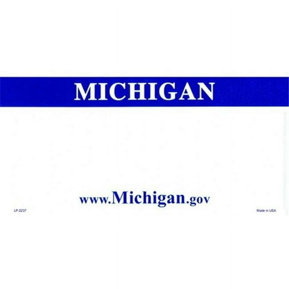 LP-2237 Michigan State Background Blanks Flat- Automotive License Plates Blanks for Customizing