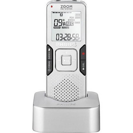 Philips USA 4GB PCM Digital Voice Recorder with USB Docking Station