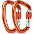 thumbnail image 1 of Karabiner, Kletterkarabiner, Karabinerhaken Aus Aluminium Schlsselanhnger 25 Kn-karabinerhaken Fr Hohe Beanspruchung Mit Schraubsicherung Zum Klettern, 1 of 5