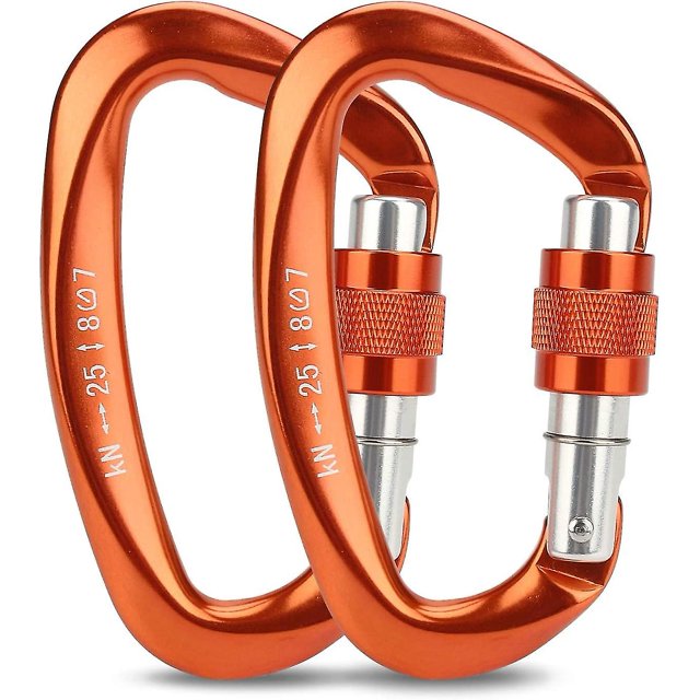 Karabiner, Kletterkarabiner, Karabinerhaken Aus Aluminium Schlsselanhnger 25 Kn-karabinerhaken Fr Hohe Beanspruchung Mit Schraubsicherung Zum Klettern