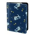 thumbnail image 2 of Rateoe Space Dinosaur Pattern Passport Holder Wallet Leather Mulit-purpose Travel Wallet Credit Cards Case ,Passport Cover for Women Men-6.5 in, 2 of 5