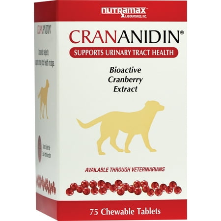 Nutramax Crananidin Chewable Tablets Dog Supplement, 75