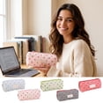 thumbnail image 4 of JHyouerji Multi Use Cloth Pencil Cosmetic Pouch,7x3in Blue Portable Zipper Pouch for Office Supplies Cosmetic Small Accessories Storage, 4 of 4