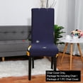 thumbnail image 2 of Unique Bargains Washable Elastic Dining Chair Cover Dark Blue, 2 of 8