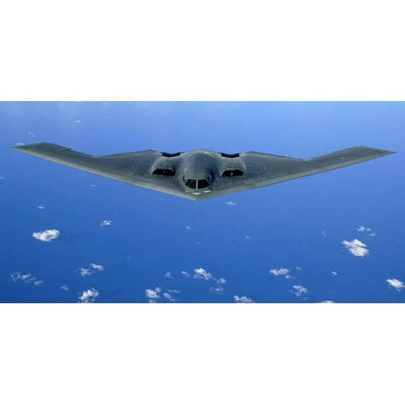 B2 Spirit Flying Over the Pacific Ocean - CANVAS OR PRINT WALL ART