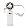 thumbnail image 3 of weibbin Portable Handheld Fan with Fully Transparent Body Colorful LED Lanyard 3 Wind Speeds Night Light USB Rechargeable for Travel Beach, 3 of 5