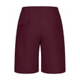 thumbnail image 6 of Men's 9 Inch Casual Shorts Drawstring Waist Lightweight Quick Dry Summer Beach Board Shorts with Pockets, 6 of 7
