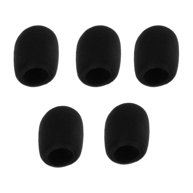 Micrófono Negro Cubierta De Esponja Windscreenr Para Solapa clip de solapa Micrófono De Auriculares Yuyangstore Funda de esponja negra para micrófono