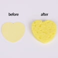 thumbnail image 6 of 50 Pieces Heart Designed Wood Pulp Cotton Face Sponges Perfect For Sensitive Skin And Deep Cleansing, 6 of 13