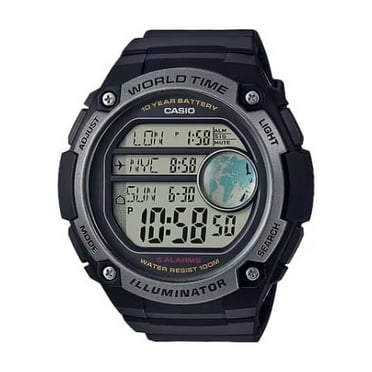 Casio Adult Mens Digital Sports Watch Resin, Plastic Band