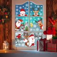 thumbnail image 4 of Etiqueta engomada de la ventana de Navidad ZHCH decoración electrostática copo de nieve 5 hojas 159 pegatinas, 4 of 5