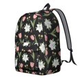 thumbnail image 2 of Pioneer Flower Floral Print Pattern Backpack for School, Cute School Bag with Adjustable Shoulder Straps and Padded Back, 15.7"x11.8"x5.5", 2 of 5