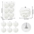 thumbnail image 3 of Large White Plastic Christmas Ball Decoration - 3.15in Hollow Pendant with Sturdy Hanging String for Tree & Holiday Decor, 3 of 6
