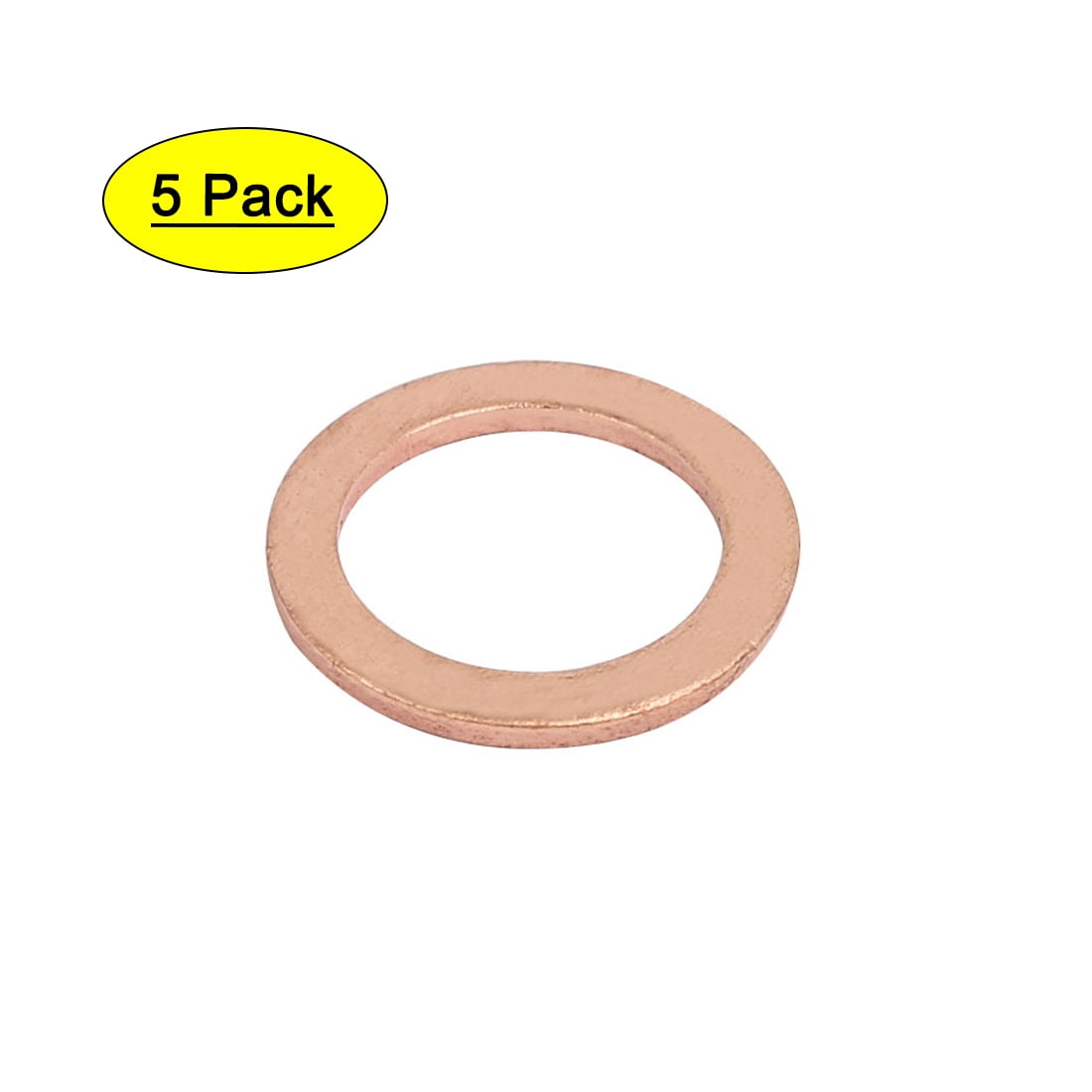 Inner Dia.5~48mm Copper Flat Washers Spacer Insulation Gasket Shim Ring Sealings 