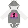 thumbnail image 3 of Inktastic San Diego California Beach Souvenir Girls Long Sleeve Baby Bodysuit, 3 of 5